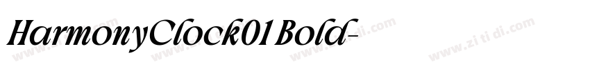 HarmonyClock01 Bold字体转换
